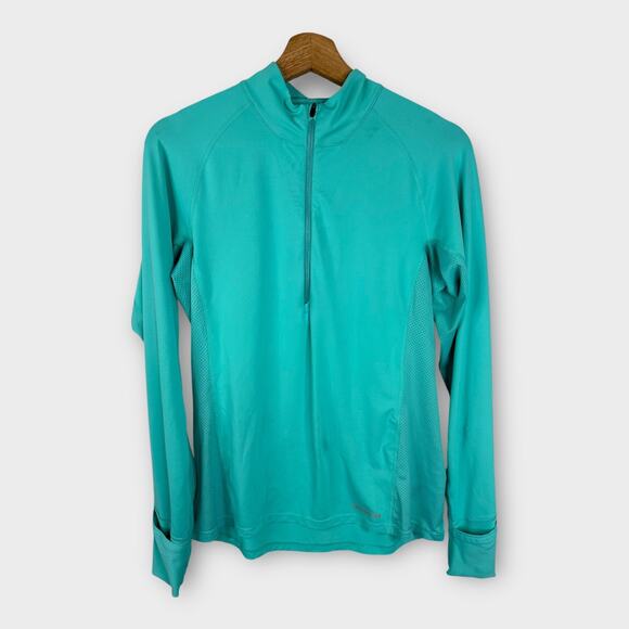 Patagonia Tops - Patagonia Womens size Medium All Weather 1/2 Zip Neck Pullover Blue Hiking